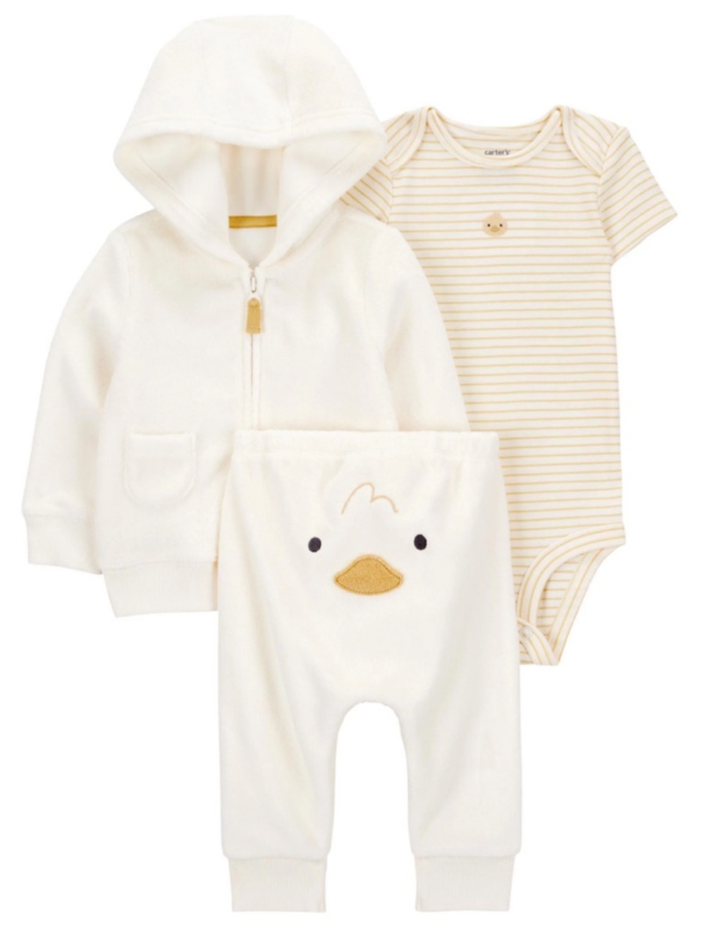 💙 New Carter's Baby 3-Piece Duck Little Cardigan Set💙